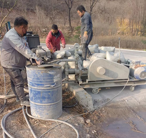 罗甸路面下沉注浆